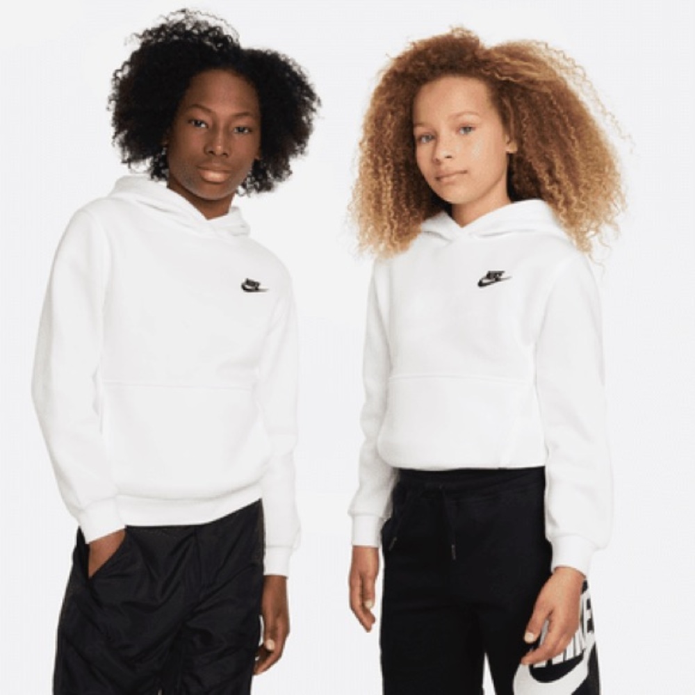 Nike Kids White Hoodie YL NWT